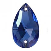 Varrható csepp alakú kő méret: 18x11mm - SAPPHIRE (206)